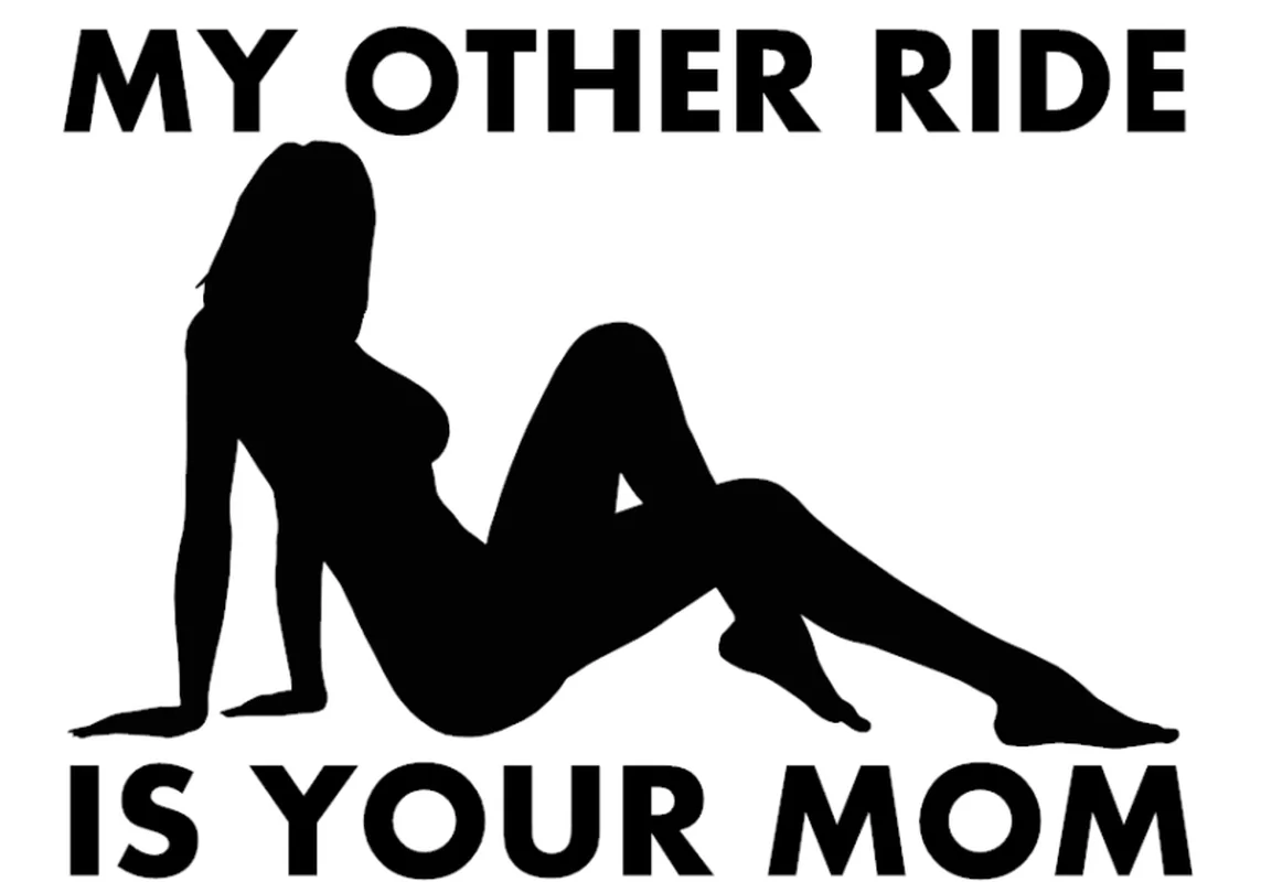 Смешная Виниловая наклейка с надписью «My Other Ride is Your Mom», 4,5*3,5
Смешная Виниловая наклейка с надписью «My Other Ride is Your Mom», 4,5*3,5