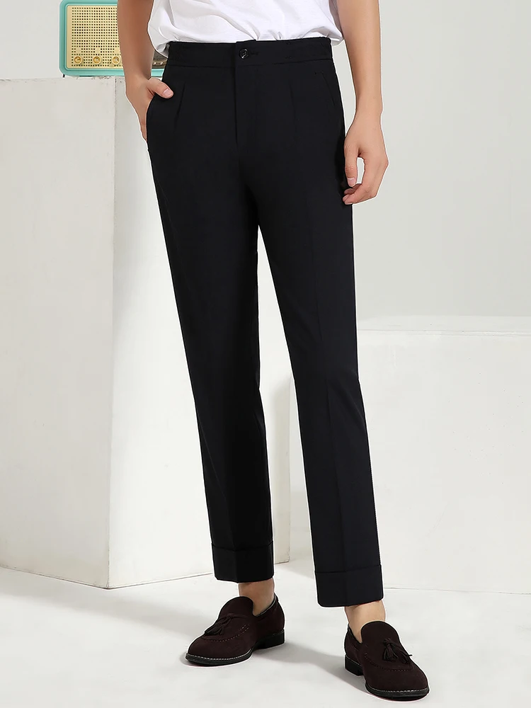 50% Wool High Quality Material Black Suits Cropped Pants Leisure Autumn New Slim Style High-waisted Plus Size 3XL
50% Wool High Quality Material Black Suits Cropped Pants Leisure Autumn New Slim Style High-waisted Plus Size 3XL