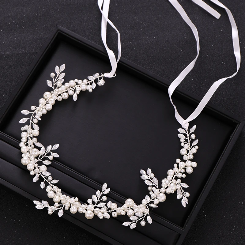 Trendy Wedding Hair Accessories Silver color Leaf Crystal Pearl Headband Bridal Headdress Tiara Prom Handmade Headwear Jewelry
Trendy Wedding Hair Accessories Silver color Leaf Crystal Pearl Headband Bridal Headdress Tiara Prom Handmade Headwear Jewelry