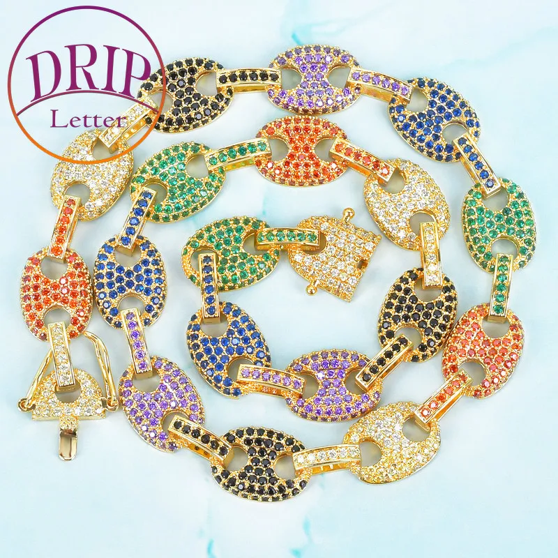 Drip Letter Miami Cuban Link Chain for Men Necklace Mixed Color Cubic Zircon Hip Hop Real Gold Plated Fashion Jewelry 2021 Trend
Drip Letter Miami Cuban Link Chain for Men Necklace Mixed Color Cubic Zircon Hip Hop Real Gold Plated Fashion Jewelry 2021 Trend