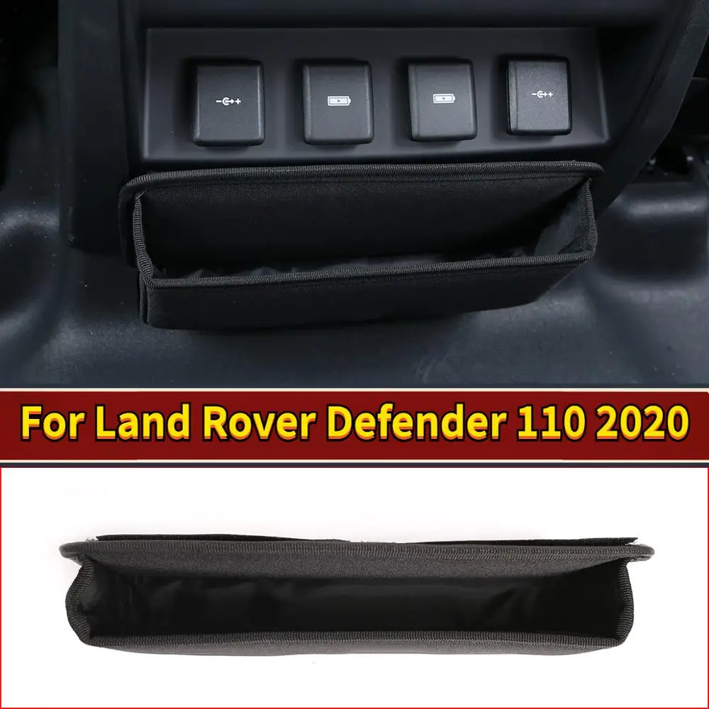 For Land Rover Defender 110 130 2020Black Cloth material Glove box storage bag Storage box under rear air outlet Car Accessories
For Land Rover Defender 110 130 2020Black Cloth material Glove box storage bag Storage box under rear air outlet Car Accessories