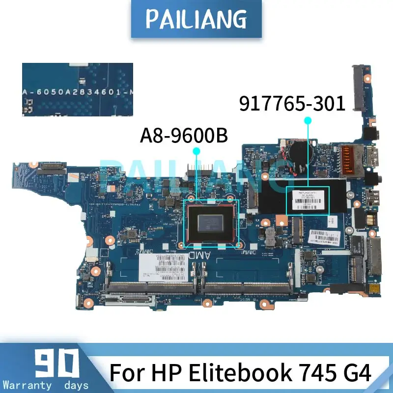 PAILIANG Laptop motherboard For HP Elitebook 745 G4 A8-9600B Mainboard 6050A2834601 917765-301 DDR4 TESTED
PAILIANG Laptop motherboard For HP Elitebook 745 G4 A8-9600B Mainboard 6050A2834601 917765-301 DDR4 TESTED