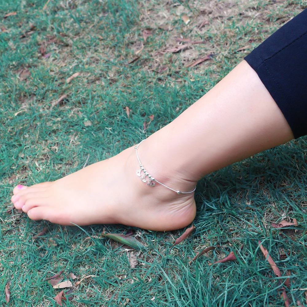 925 Silver Butterfly Anklets for Women Summer Beach Fashion Bracelet Ankle Jewelry Leg Strap Foot Accessory Birthday Gift
925 Silver Butterfly Anklets for Women Summer Beach Fashion Bracelet Ankle Jewelry Leg Strap Foot Accessory Birthday Gift