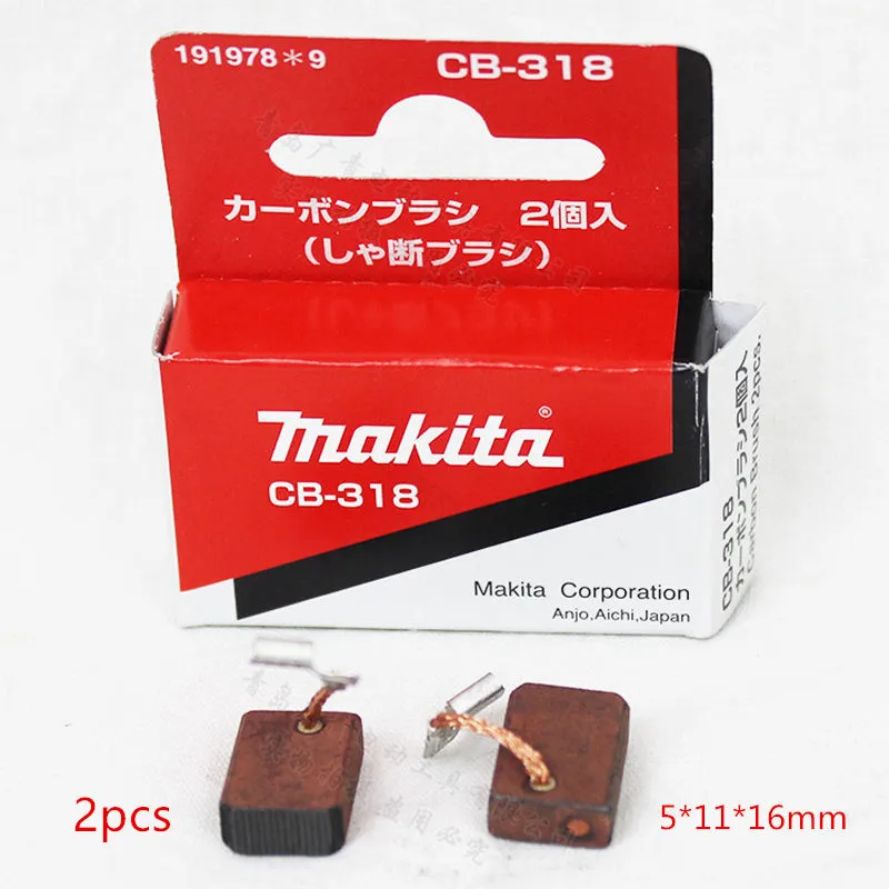 Makita 191978-9 Carbon Brush for 195396-3 196454-8 191974-7 CB218 CB-318 CB336 CB340 PO5000C GD0801C SG1251J 9566C 9565C 9564CV
Makita 191978-9 Carbon Brush for 195396-3 196454-8 191974-7 CB218 CB-318 CB336 CB340 PO5000C GD0801C SG1251J 9566C 9565C 9564CV
