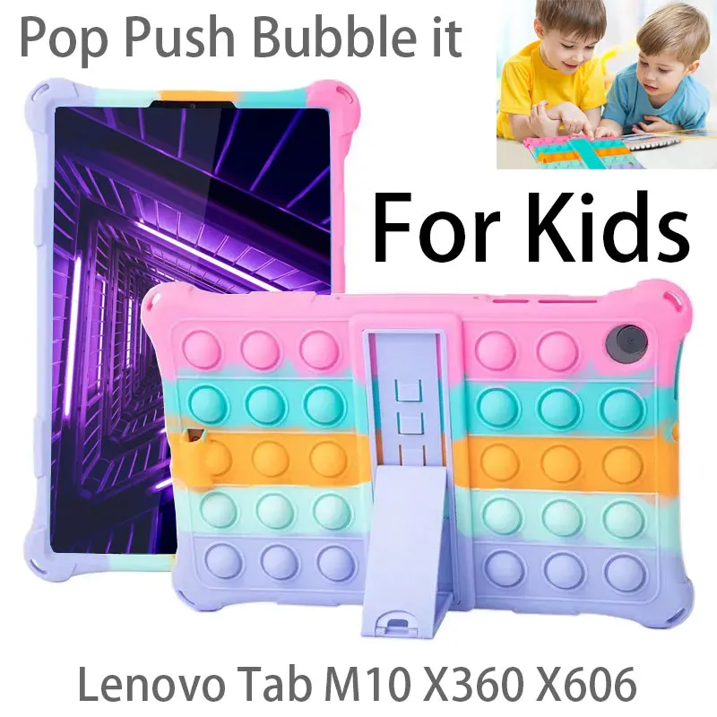 Pop Push Bubble it силиконовый чехол для Lenovo Tab M10 HD TB-X306 / M10 FHD Plus (2-го поколения) чехол-подставка с ремешком стилус для детей
Pop Push Bubble it силиконовый чехол для Lenovo Tab M10 HD TB-X306 / M10 FHD Plus (2-го поколения) чехол-подставка с ремешком стилус для детей