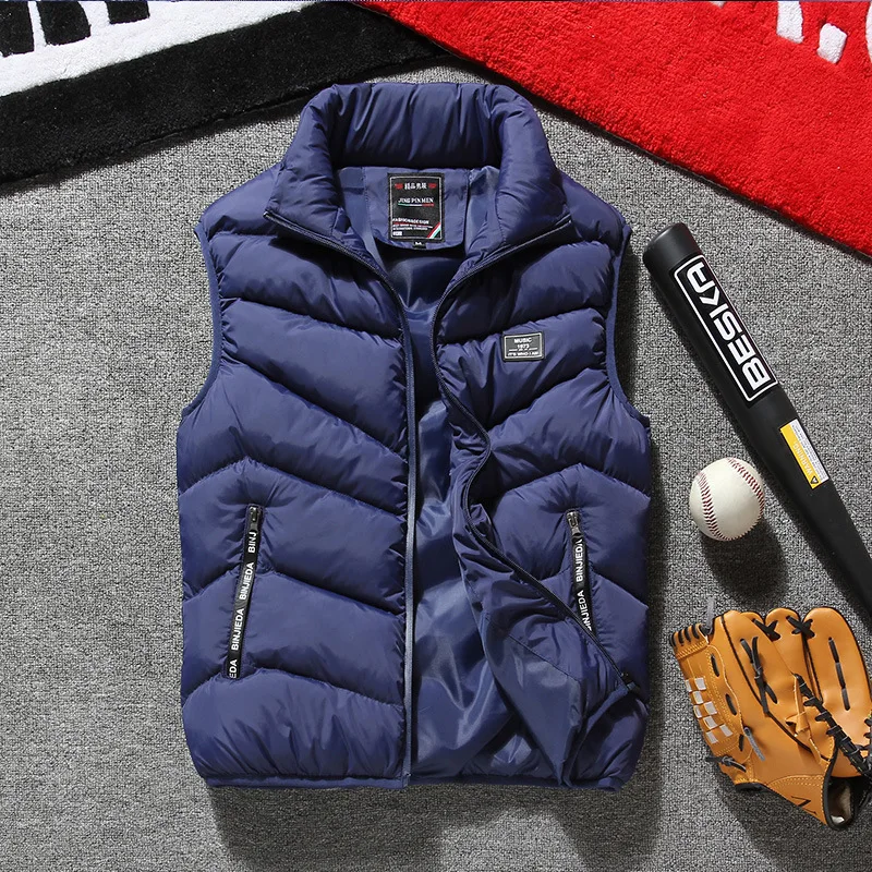 Vest Jacket Men 2020 New Puffer Sleeveless Coats Mens Solid Color Down Jacket Winter Warm Waistcoat Outwear Windbreaker Clothing
Vest Jacket Men 2020 New Puffer Sleeveless Coats Mens Solid Color Down Jacket Winter Warm Waistcoat Outwear Windbreaker Clothing
