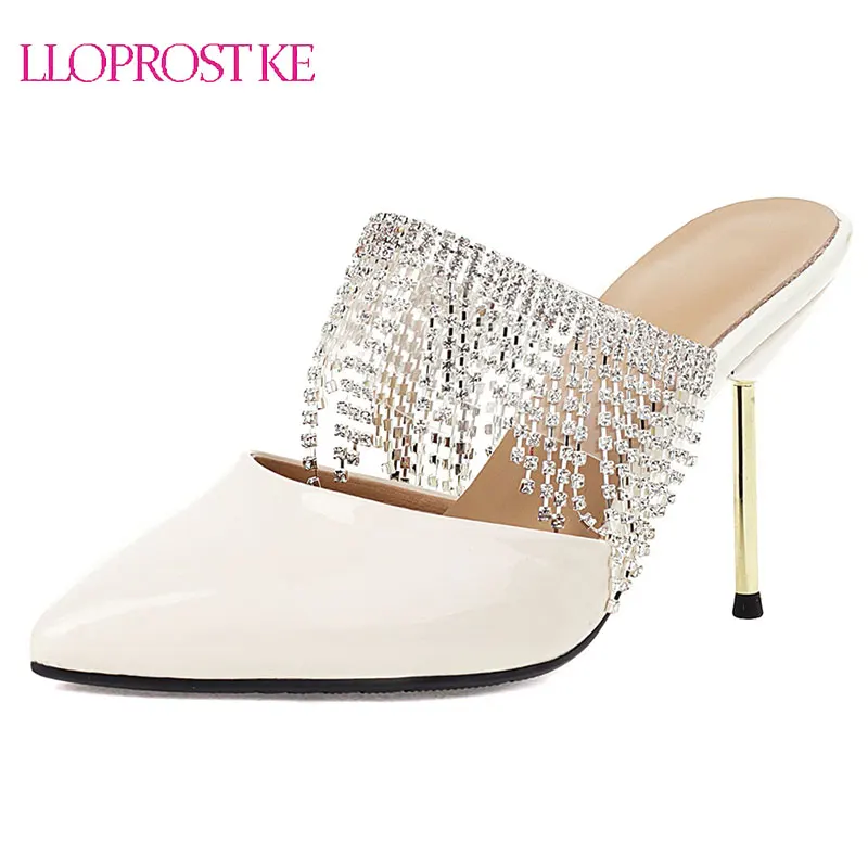 Lloprost ke Small Pointed Toe Stiletto Simple Shallow Mouth Women's Sandals Solid Color thin high heel rhinestone Women's Shoes
Lloprost ke Small Pointed Toe Stiletto Simple Shallow Mouth Women's Sandals Solid Color thin high heel rhinestone Women's Shoes