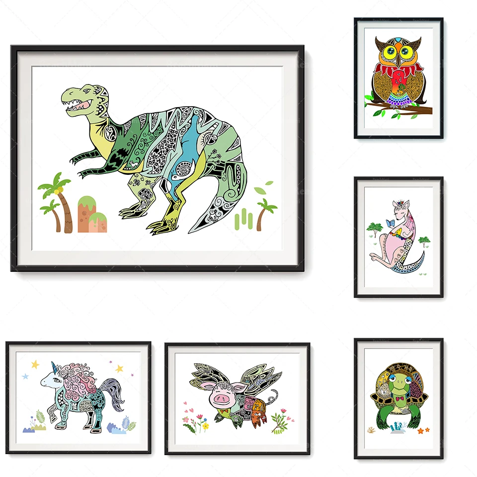 Nordic canvas cute colorful animals brachiosaurus, birds, owls, pigs, turtles, kangaroos, unique nursery printable wall art, hom
Nordic canvas cute colorful animals brachiosaurus, birds, owls, pigs, turtles, kangaroos, unique nursery printable wall art, hom