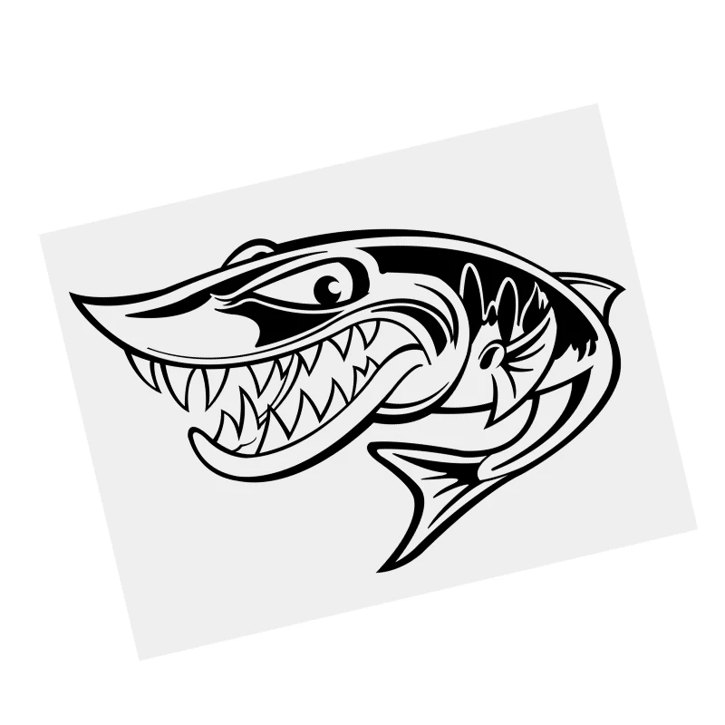 S61407 # Angry Pike Fish Black Transparent Car Sticker Vinyl Decal Waterproof Decors for Motorcycle Bumper Laptop
S61407 # Angry Pike Fish Black Transparent Car Sticker Vinyl Decal Waterproof Decors for Motorcycle Bumper Laptop