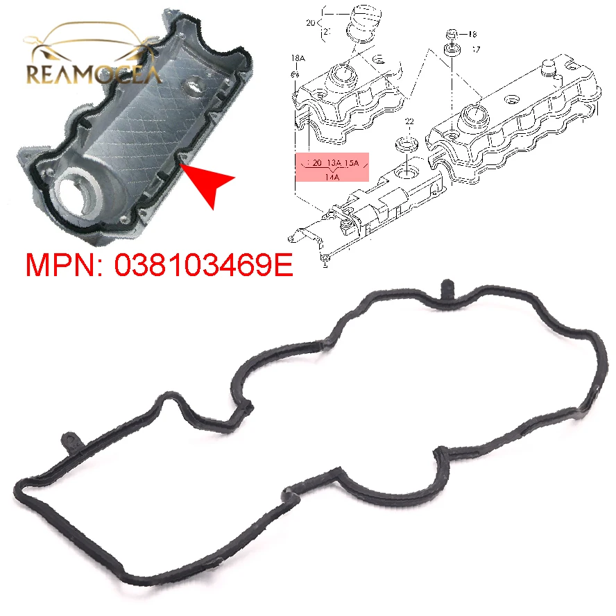 Reamocea 1Pc New Engine Cylinder Valve Cover Gasket 038 103 469 E Fit for VW BEETLE GOLF JETTA TDI 1.9 1999 2000 2001 2002-2005
Reamocea 1Pc New Engine Cylinder Valve Cover Gasket 038 103 469 E Fit for VW BEETLE GOLF JETTA TDI 1.9 1999 2000 2001 2002-2005