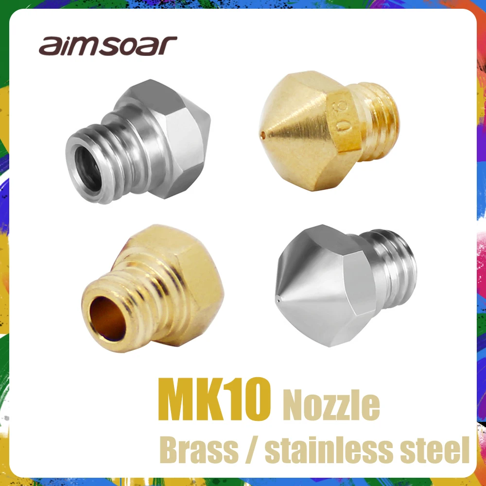 Сопло MK10 0,2/0,3/0,4/0,5/0,6/0,8/1,0 мм e3d аксессуары для принтеров экструдер с дистанционной экструзионной головкой Латунное сопло из нержавеющей стали
Сопло MK10 0,2/0,3/0,4/0,5/0,6/0,8/1,0 мм e3d аксессуары для принтеров экструдер с дистанционной экструзионной головкой Латунное сопло из нержавеющей стали