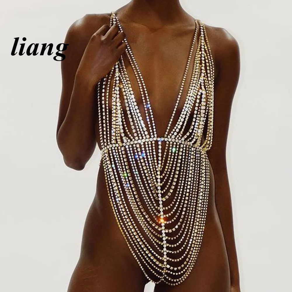 Sexy Bikini Body Chain One-piece Bra ChainThree-point Thong Chest Chain портупея Body Jewelry Bijoux De Corps Arnes Para mujer
Sexy Bikini Body Chain One-piece Bra ChainThree-point Thong Chest Chain портупея Body Jewelry Bijoux De Corps Arnes Para mujer