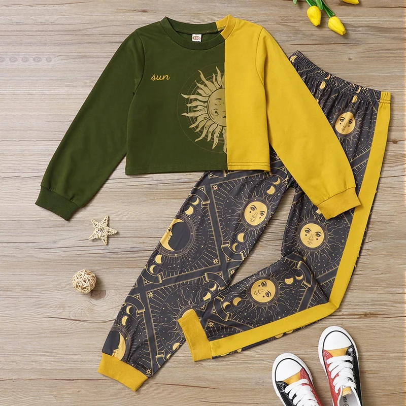 New Fashion Clothes Kids Clothes Children Sets 2 Pcs Set Sun Patchwork Long Sleeve Tops+trousers Boys Clothes Fall 5-10Y
New Fashion Clothes Kids Clothes Children Sets 2 Pcs Set Sun Patchwork Long Sleeve Tops+trousers Boys Clothes Fall 5-10Y