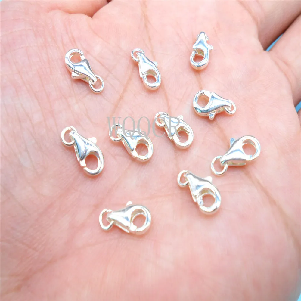 10mm 925 Sterling Silver Double Ring Lobster Clasps Jewelry Findings DIY Necklace Bracelet Making Jewelry Accessories 50PCS
10mm 925 Sterling Silver Double Ring Lobster Clasps Jewelry Findings DIY Necklace Bracelet Making Jewelry Accessories 50PCS