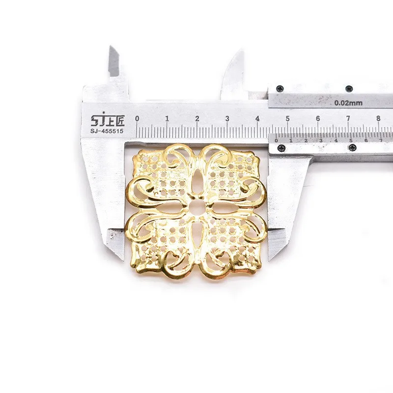 10Pcs Gold Square Filigree Wraps Connectors Metal Crafts Gift Hair Jewelry Accessories Ancient Decorative Findings
10Pcs Gold Square Filigree Wraps Connectors Metal Crafts Gift Hair Jewelry Accessories Ancient Decorative Findings