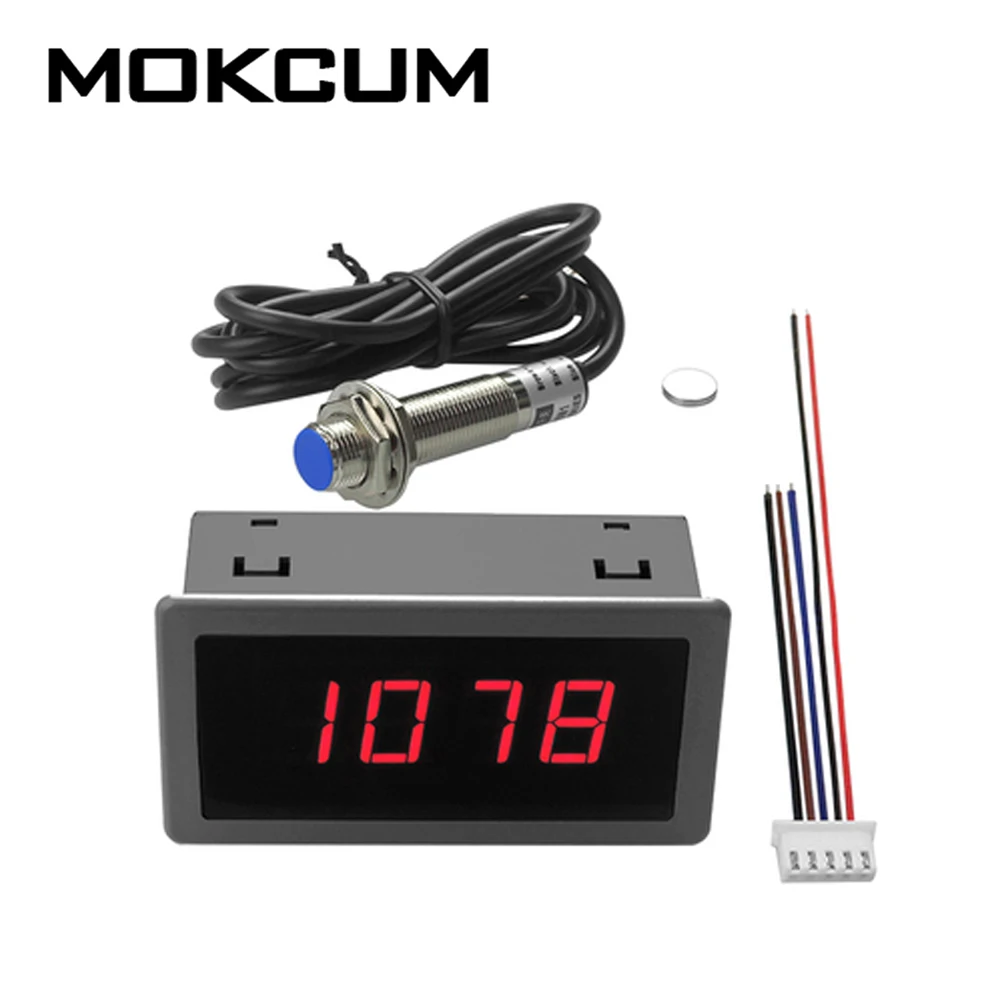 4Bit Digital Display Tachometer Motor Speedometer Counter Tachometer RPM Speed Meter Hall Switch Sensor
4Bit Digital Display Tachometer Motor Speedometer Counter Tachometer RPM Speed Meter Hall Switch Sensor