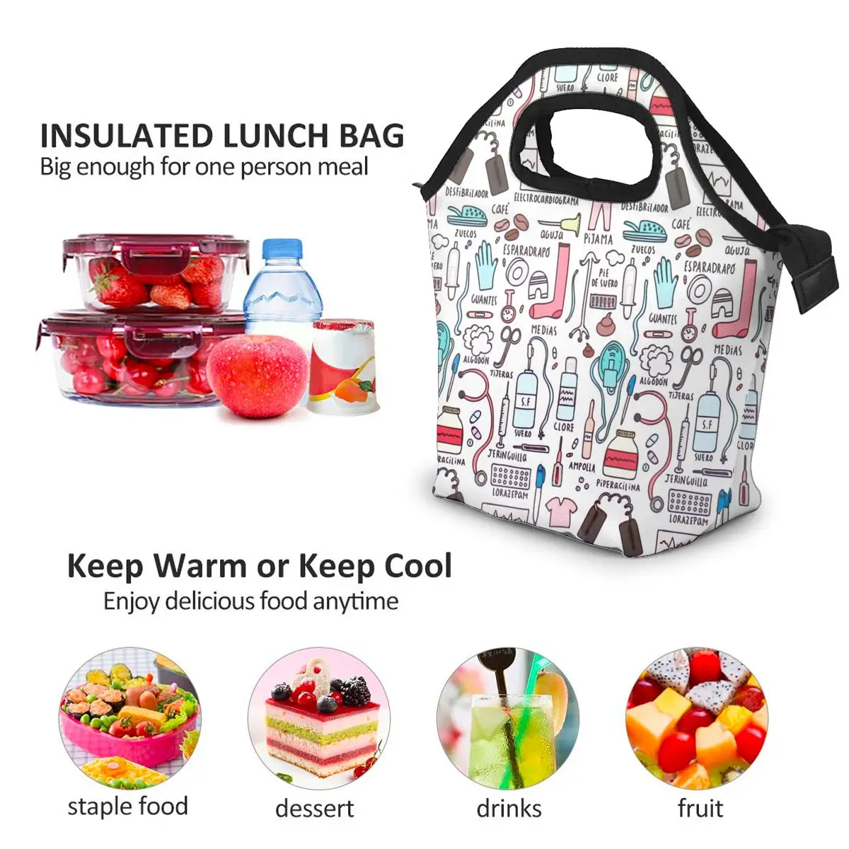 Extra Long Insulation Tote Travel Lunch Bags Women Nurse Print Food Case Cooler Warm Bento Box for Kids Lunch Box for School
Extra Long Insulation Tote Travel Lunch Bags Women Nurse Print Food Case Cooler Warm Bento Box for Kids Lunch Box for School