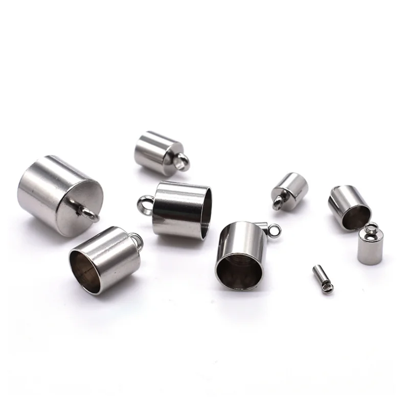 1.2/1.5/3/4/6/8/10mm End Caps Leather Cord End Clasps Stainless Steel Jewelry findings For Round Leather Cord Connector DIY
1.2/1.5/3/4/6/8/10mm End Caps Leather Cord End Clasps Stainless Steel Jewelry findings For Round Leather Cord Connector DIY