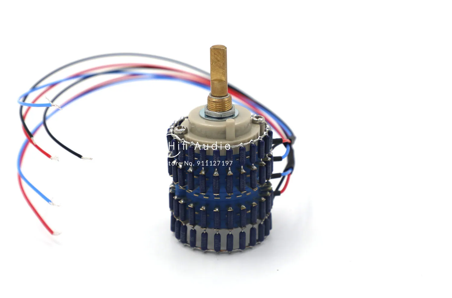 Hiend Copper shaft 24 steps dual-channel blue DALE L-type volume potentiometer
Hiend Copper shaft 24 steps dual-channel blue DALE L-type volume potentiometer