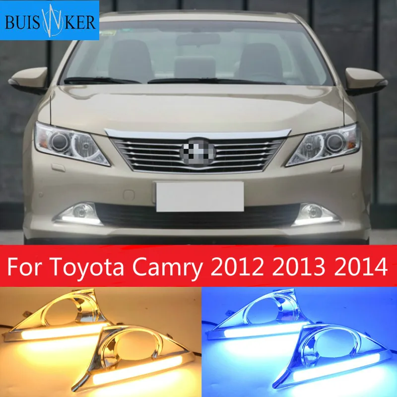 2Pcs DRL For Toyota Camry 2012 2013 2014 Daytime Running Lights fog lamp cover with yellow turn signal daylight
2Pcs DRL For Toyota Camry 2012 2013 2014 Daytime Running Lights fog lamp cover with yellow turn signal daylight