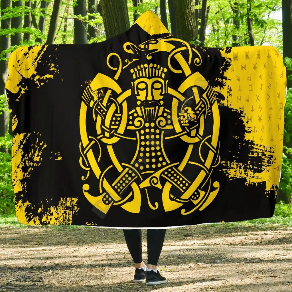 Viking Style Hooded Blanket Loki Bound Triskele Rune Gold 3D Printed Wearable Blanket Adults For Kids Hooded Blanket
Viking Style Hooded Blanket Loki Bound Triskele Rune Gold 3D Printed Wearable Blanket Adults For Kids Hooded Blanket