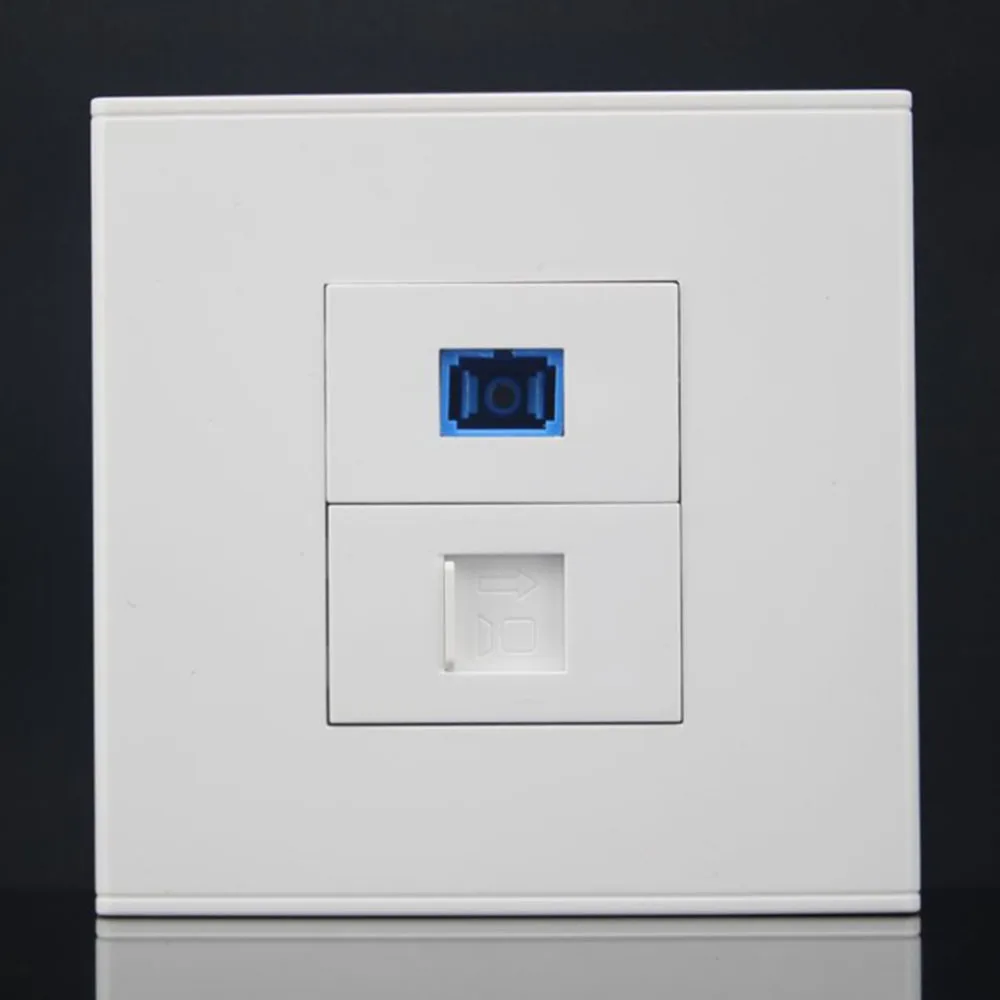 RJ45 Network Jack Panel Socket Type Connector White Wall Outlet Fiber SC Optical Interface
RJ45 Network Jack Panel Socket Type Connector White Wall Outlet Fiber SC Optical Interface