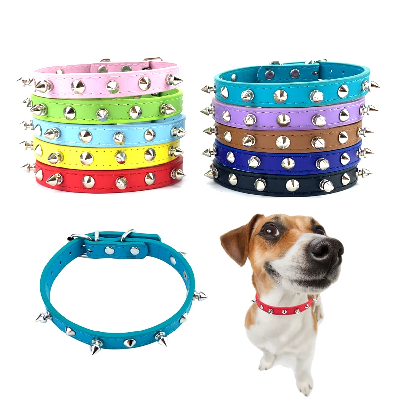 Adjustable Leather Spikde Pets Dog Collar PU Rivets Cats Small Medium Dogs Puppy Collars Studded Rivets Pet Necklace Accessories
Adjustable Leather Spikde Pets Dog Collar PU Rivets Cats Small Medium Dogs Puppy Collars Studded Rivets Pet Necklace Accessories
