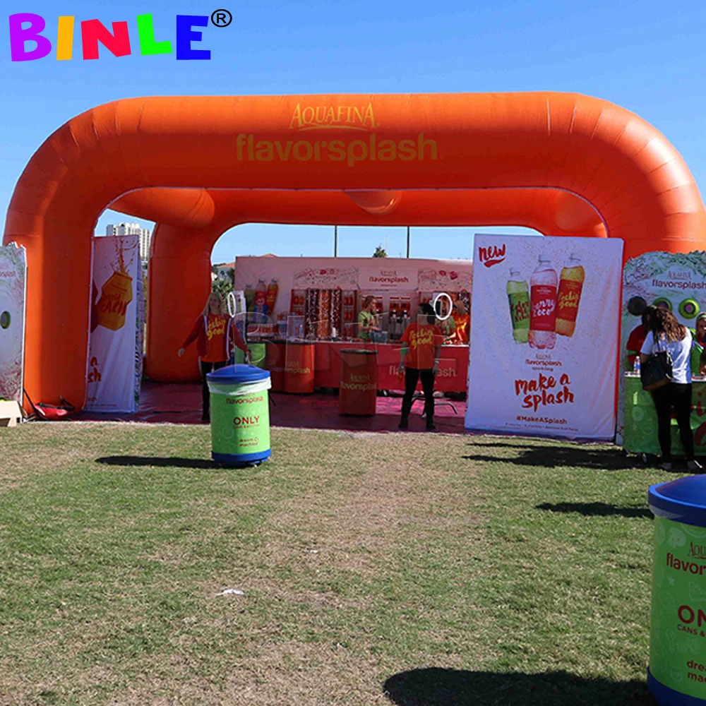 9x7.5m Large Custom Printed Square Inflatable Arch Tent Outdoor Orange Gazebo Shade Exhibition Advertising Canopy For Event
9x7.5m Large Custom Printed Square Inflatable Arch Tent Outdoor Orange Gazebo Shade Exhibition Advertising Canopy For Event