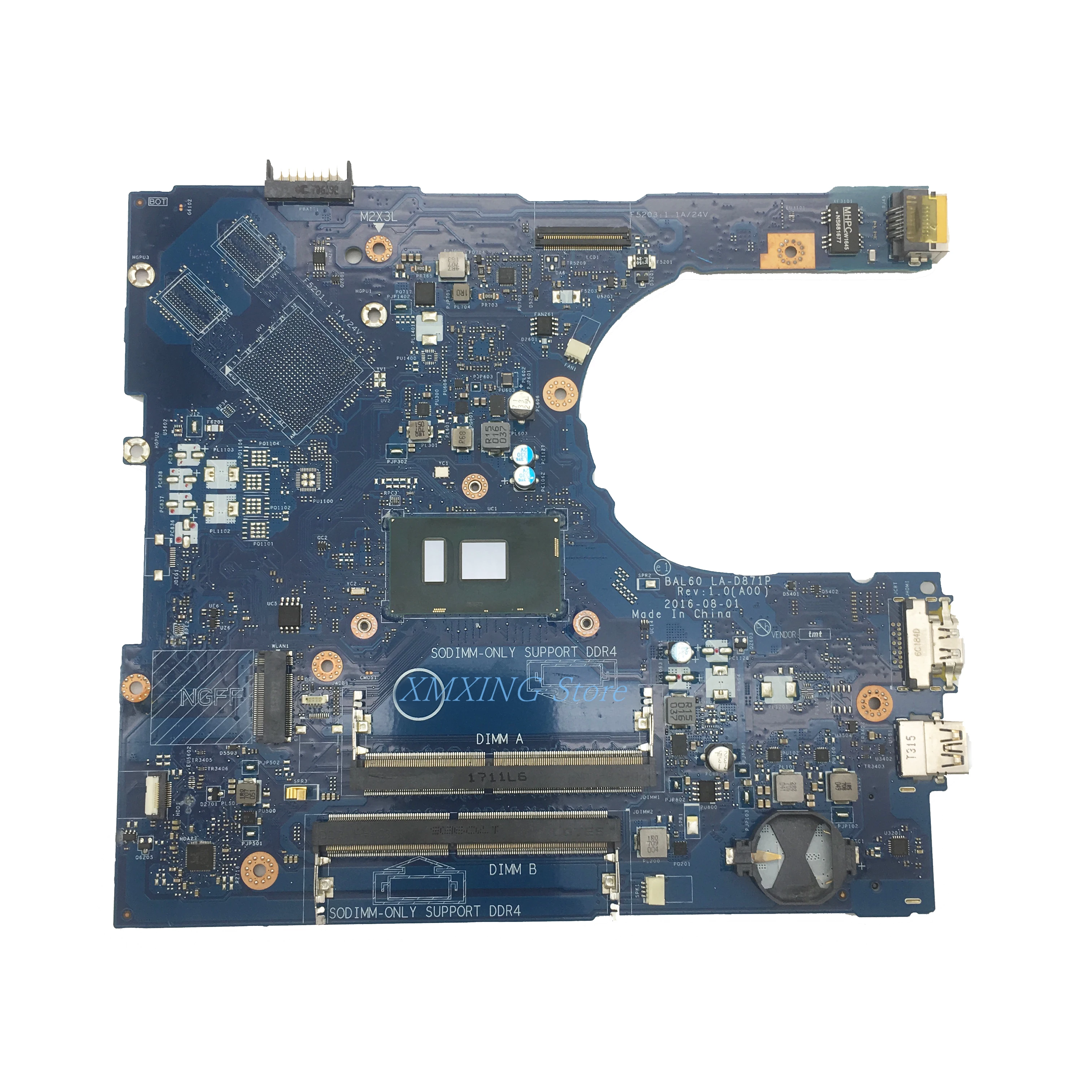 FULCOL For DELL Latitude 5566 5468 Laptop Motherboard I3-7100U CPU LA-D871P CN-0DMD9K 0DMD9K DMD9K Tested 100% work
FULCOL For DELL Latitude 5566 5468 Laptop Motherboard I3-7100U CPU LA-D871P CN-0DMD9K 0DMD9K DMD9K Tested 100% work