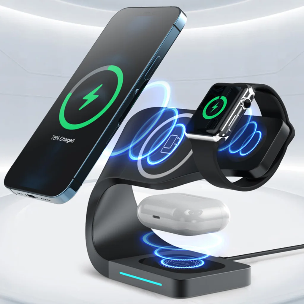 Multifunctional Wireless Charger 3 in 1 Wireless Charging Station 15 W Wireless Charging Stand for Watch and Phone
Multifunctional Wireless Charger 3 in 1 Wireless Charging Station 15 W Wireless Charging Stand for Watch and Phone