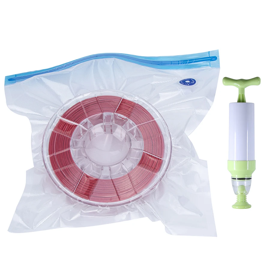 30x34cm Filament Storage Kit Humidity Resistant Vacuum Set 3D Printer Filament Vacuum Sealing Bags that Keep Filament Dry
30x34cm Filament Storage Kit Humidity Resistant Vacuum Set 3D Printer Filament Vacuum Sealing Bags that Keep Filament Dry