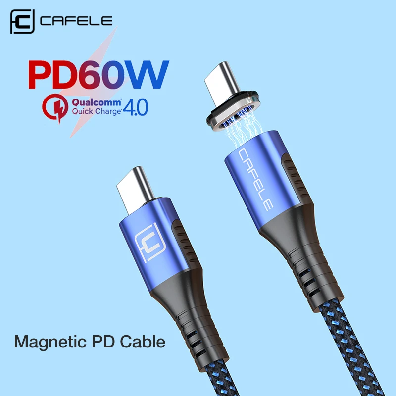 CAFELE Magnetic USB C PD Charging cable 5A USB C Charging cable QC4.0 Type C Cable for iPhone huawei xiaomi samsung Fast Charger
CAFELE Magnetic USB C PD Charging cable 5A USB C Charging cable QC4.0 Type C Cable for iPhone huawei xiaomi samsung Fast Charger