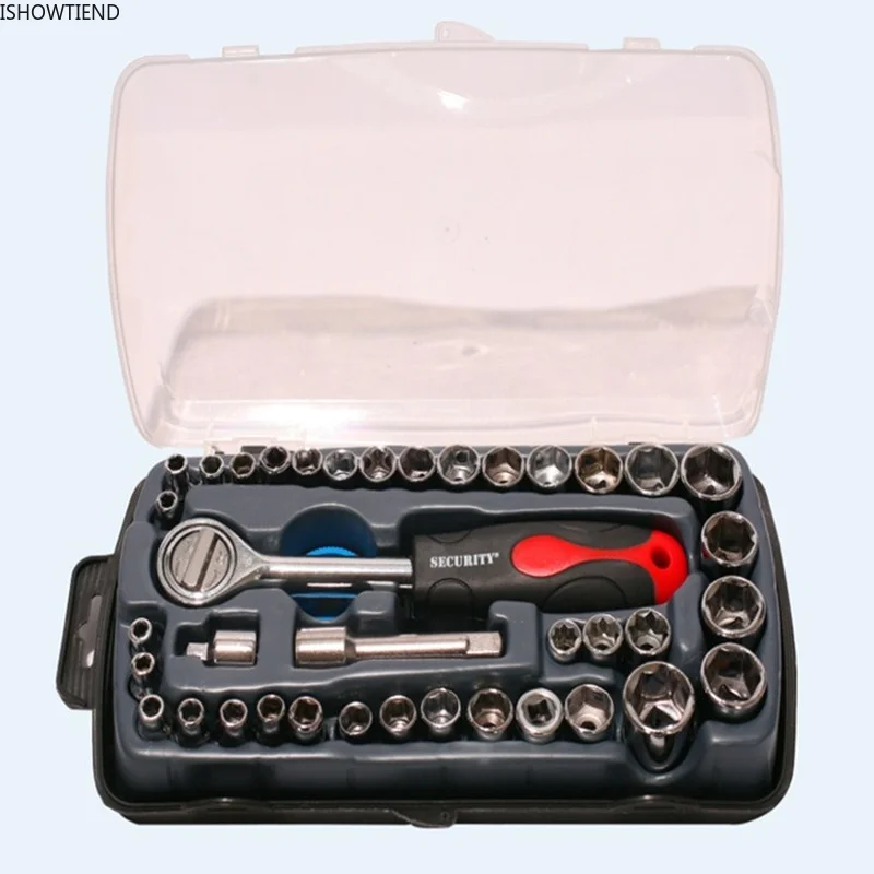 40 Piece Sleeve Set Auto Repair Tool Household Hardware Tools Hexagon Sleeve Tool Car Accessories Suitable for Motorcycle Repair
40 Piece Sleeve Set Auto Repair Tool Household Hardware Tools Hexagon Sleeve Tool Car Accessories Suitable for Motorcycle Repair