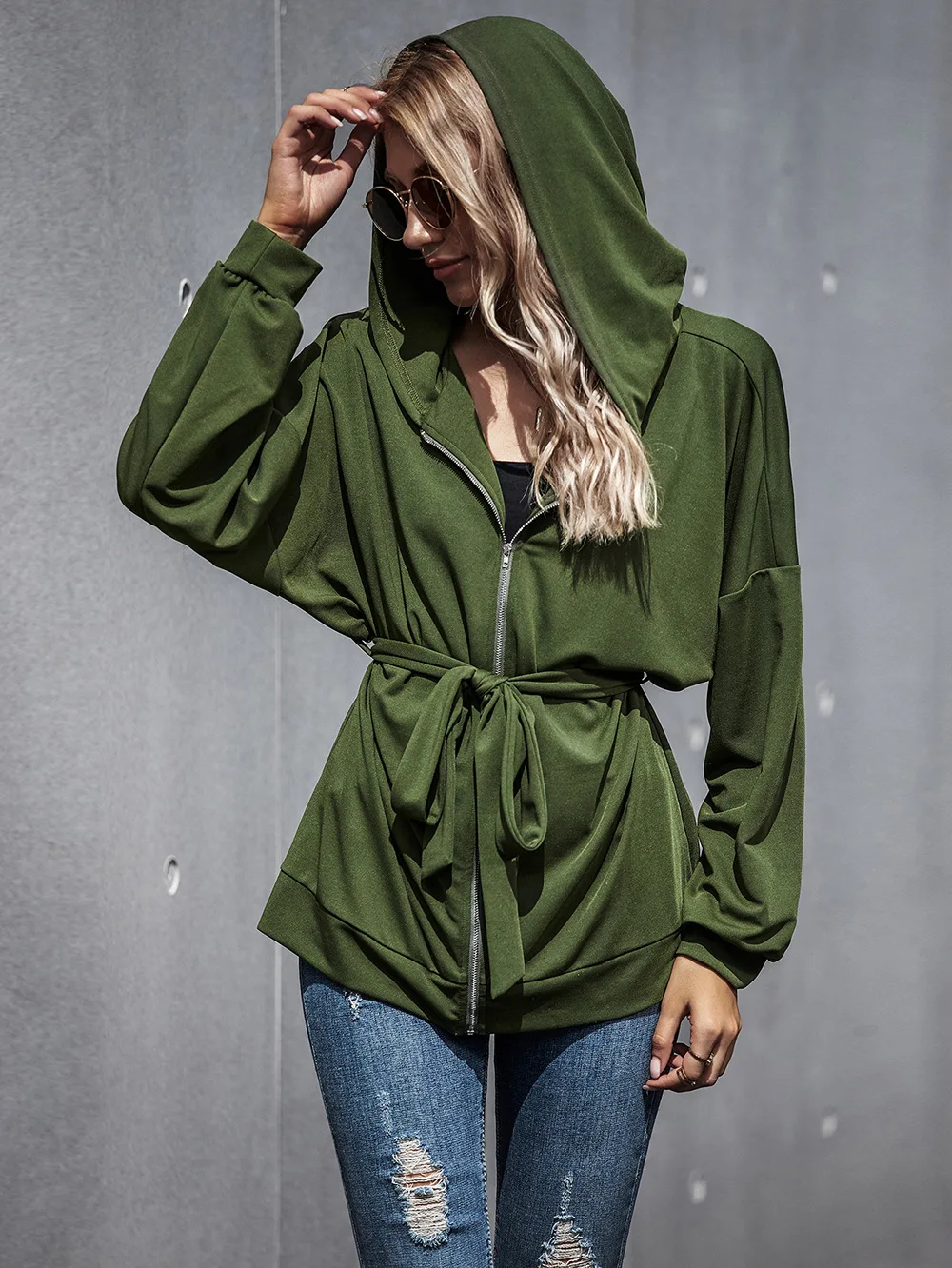 Women's Olive Zip Up Sweatshirts Female Casual Jacket 2021 Autumn Outerwear Loose Hooded Coat Hoodie Tops Black
Women's Olive Zip Up Sweatshirts Female Casual Jacket 2021 Autumn Outerwear Loose Hooded Coat Hoodie Tops Black
