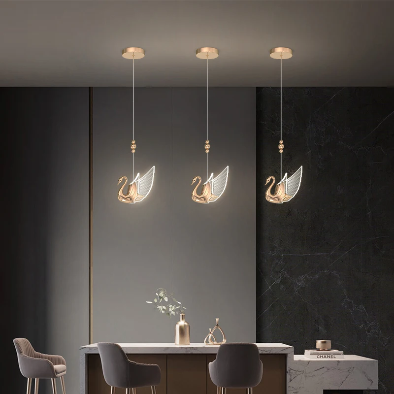 High-end Swan Decor Modern LED Pendant Lights Living Dining Room Bedside Staircase Hotel Gilded Aluminum Pendant Lamp Fixtures
High-end Swan Decor Modern LED Pendant Lights Living Dining Room Bedside Staircase Hotel Gilded Aluminum Pendant Lamp Fixtures
