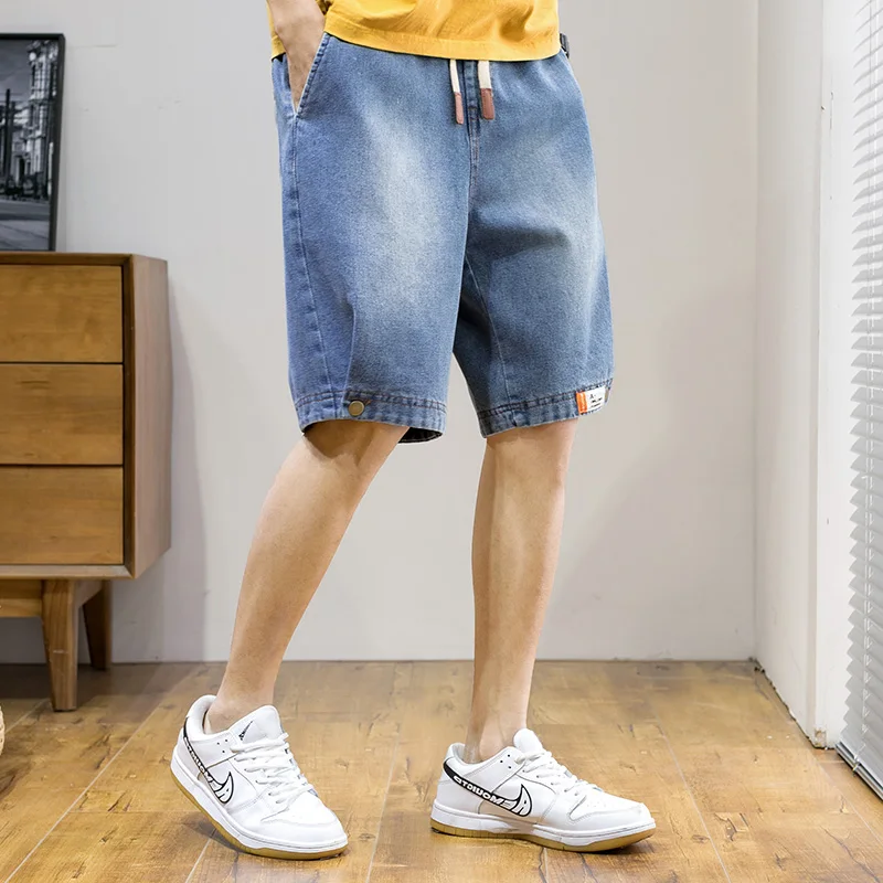 2022 New Summer Men Jeans Shorts Streetwear Baggy Short Breeches Male Black Blue Casual Denim Shorts
2022 New Summer Men Jeans Shorts Streetwear Baggy Short Breeches Male Black Blue Casual Denim Shorts