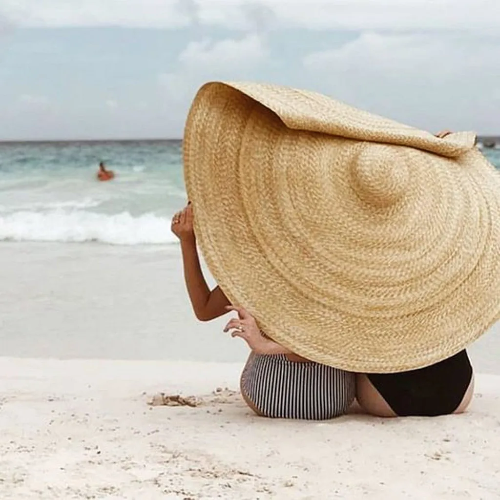 90cm Funny Wide Brim Beach Hats For Women Men Large Straw Hat Uv Protection Foldable Sunhat Shade Hat Dropshipping
90cm Funny Wide Brim Beach Hats For Women Men Large Straw Hat Uv Protection Foldable Sunhat Shade Hat Dropshipping