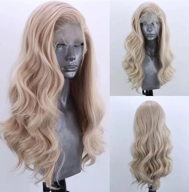 Svipwig Gloden Blonde Long Wavy Lace Front Wigs High Density Side Part Lace Wigs Synthetic Hair Wig for Women Wigs
Svipwig Gloden Blonde Long Wavy Lace Front Wigs High Density Side Part Lace Wigs Synthetic Hair Wig for Women Wigs