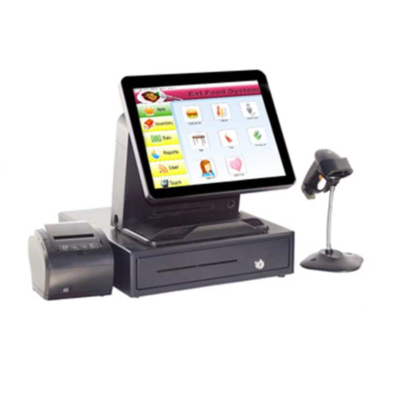 Factory Price 15 Inch Restaurant Night club POS System POS Terminal With Thermal Printer Cash Drawer
Factory Price 15 Inch Restaurant Night club POS System POS Terminal With Thermal Printer Cash Drawer