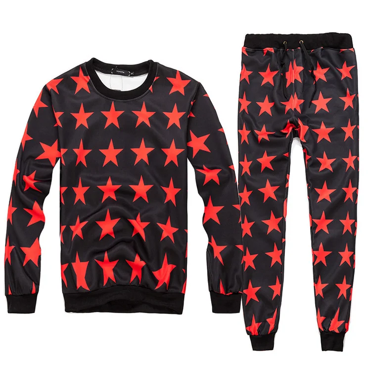 Star Five-pointed Printed Sweatshirts + Pants Set Men Women Unisex Casual Pullover Tracksuits Hoodies joggers Sweatpants S-XL
Star Five-pointed Printed Sweatshirts + Pants Set Men Women Unisex Casual Pullover Tracksuits Hoodies joggers Sweatpants S-XL