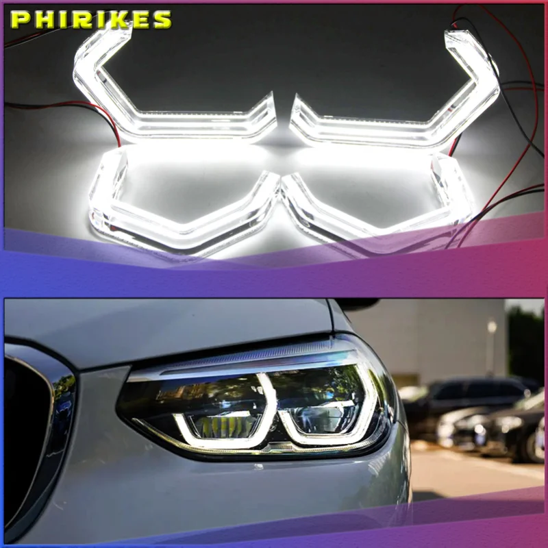 LED Angel Eyes M4 Style Iconic For BMW 2 3 4 Series F30 F31 F32 F34 E90 E60 F10 F80 F82 F83 Xenon/Halogen Lens Headlight DTM DRL
LED Angel Eyes M4 Style Iconic For BMW 2 3 4 Series F30 F31 F32 F34 E90 E60 F10 F80 F82 F83 Xenon/Halogen Lens Headlight DTM DRL