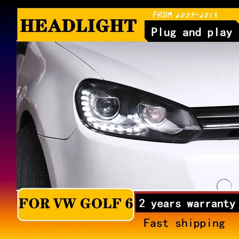 Car Styling Head Lamp For Golf 6 Headlights 2009-2012 LED Headlight DRL Daytime Running Light Bi-Xenon HID Accessories
Car Styling Head Lamp For Golf 6 Headlights 2009-2012 LED Headlight DRL Daytime Running Light Bi-Xenon HID Accessories