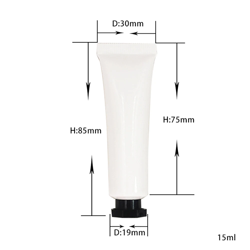 Mini 15ml Plastic Soft Tubes Empty Cosmetic Cream Emulsion Lotion Packaging Containers Packing Bottles 100pcs/lot
Mini 15ml Plastic Soft Tubes Empty Cosmetic Cream Emulsion Lotion Packaging Containers Packing Bottles 100pcs/lot