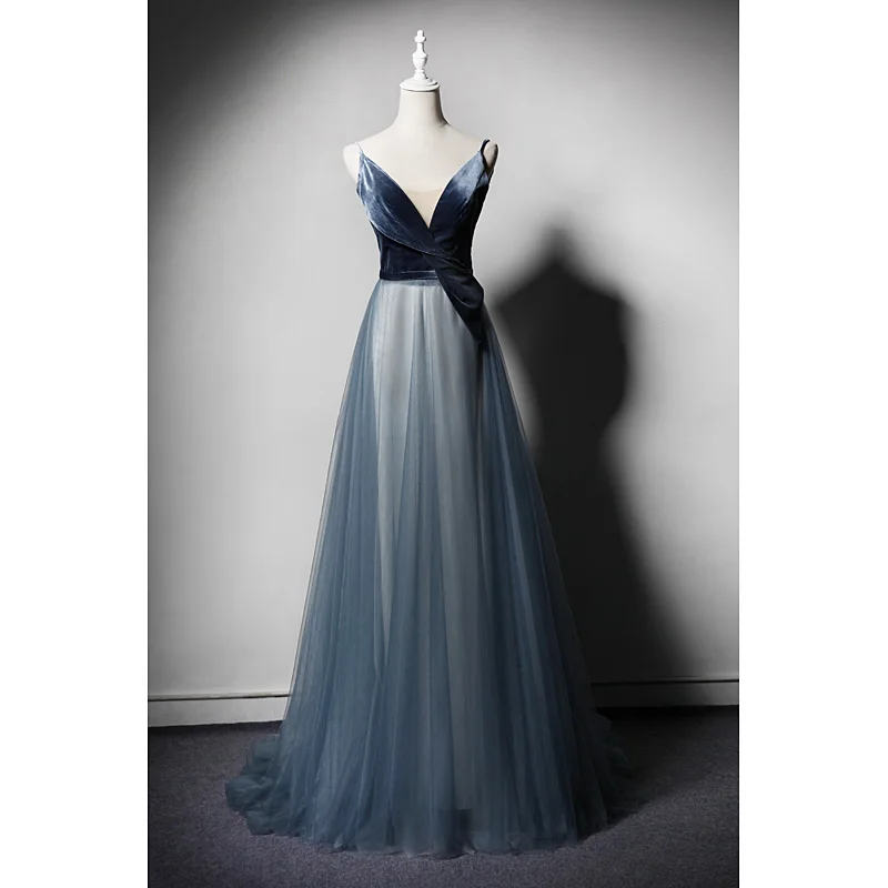 2019 New Fashion Sexy V-neck Evening Dress Backless Velvet Top a Line Floor Length Prom Dress Organza Banquet Party Dress
2019 New Fashion Sexy V-neck Evening Dress Backless Velvet Top a Line Floor Length Prom Dress Organza Banquet Party Dress