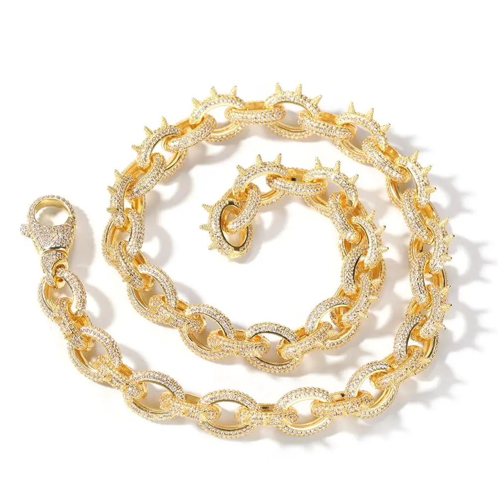 Hip Hop AAA+ Cubic Zirconia Paved Bling Iced Out Rivet O Shape Link Chain Chokers Necklaces for Men Rapper Jewelry
Hip Hop AAA+ Cubic Zirconia Paved Bling Iced Out Rivet O Shape Link Chain Chokers Necklaces for Men Rapper Jewelry
