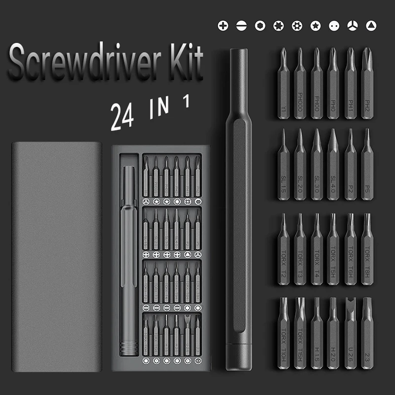 Отвертка комплект 24 точность магнитные биты DIY разборная Отвертка Набор Мини инструмент чехол для умного дома ПК телефон ремонт
Отвертка комплект 24 точность магнитные биты DIY разборная Отвертка Набор Мини инструмент чехол для умного дома ПК телефон ремонт