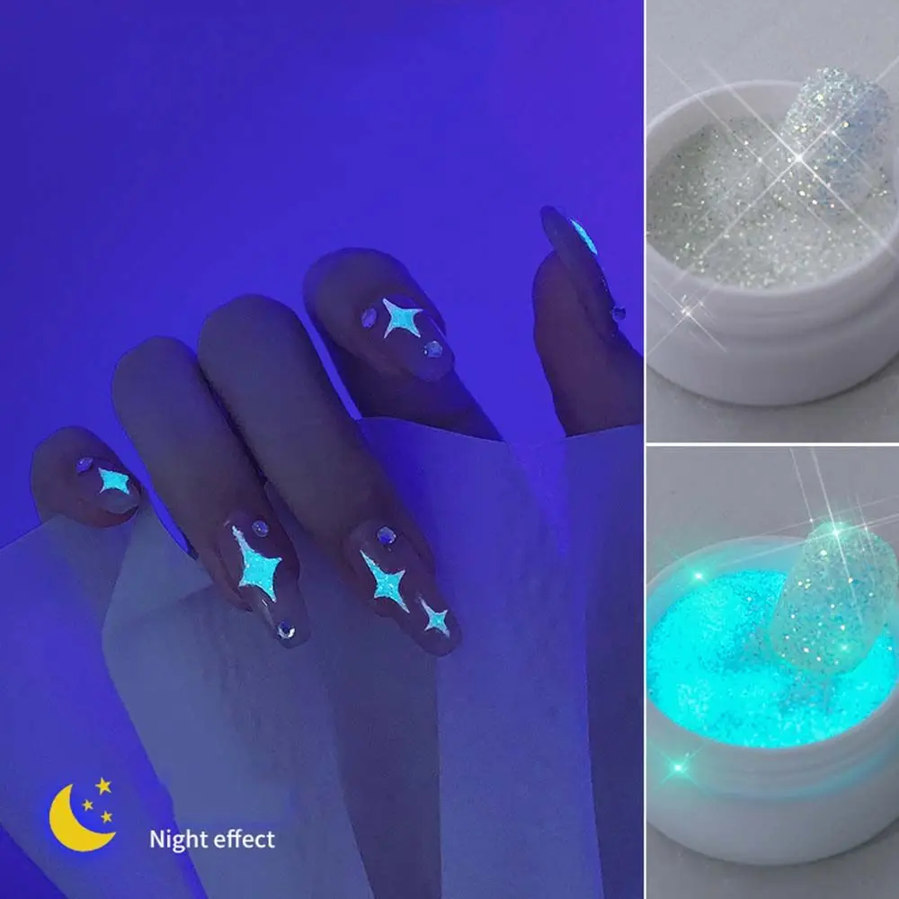Japanese 6 Colors Glow In Dark Shiny Flash Sugar Powder DIY Nail Decoration Nail Art Glitter Powders Manicure
Japanese 6 Colors Glow In Dark Shiny Flash Sugar Powder DIY Nail Decoration Nail Art Glitter Powders Manicure