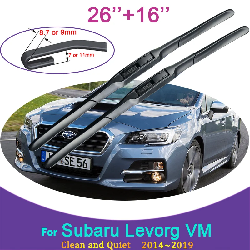 for Subaru Levorg VM 2014 2015 2016~2019 Frameless Rubber Wiper Snow Scraping Front Windshield Brushes Car Accessories Stickers
for Subaru Levorg VM 2014 2015 2016~2019 Frameless Rubber Wiper Snow Scraping Front Windshield Brushes Car Accessories Stickers