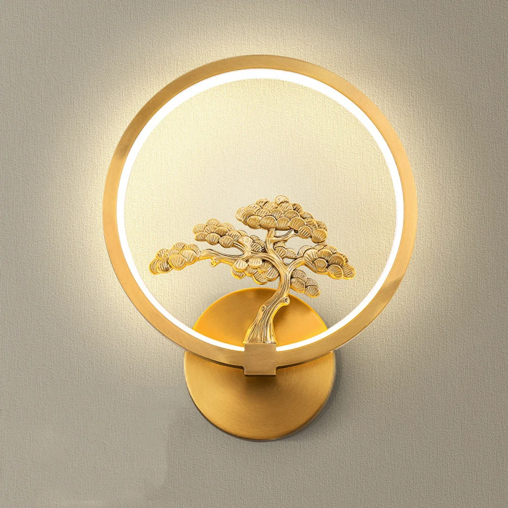 Lotus Orchid Kapok Wall Lamp New Chinese Full Copper Wall Lamp Round LED Home Bedroom Bedside Background Wall Decoration
Lotus Orchid Kapok Wall Lamp New Chinese Full Copper Wall Lamp Round LED Home Bedroom Bedside Background Wall Decoration