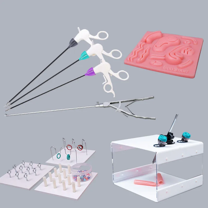 Medical Laparoscopic Surgery Simulation Training Box Set Laparoscopy Trainer Training Module Doctors Teaching Device
Medical Laparoscopic Surgery Simulation Training Box Set Laparoscopy Trainer Training Module Doctors Teaching Device